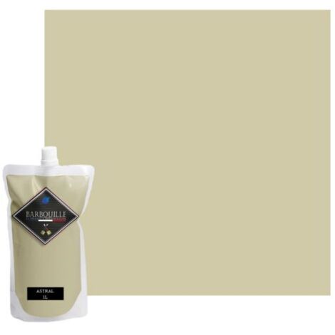 Peinture acrylique lessivable velours BARBOUILLE - Pour murs et plafonds - 1L - Beige Astral