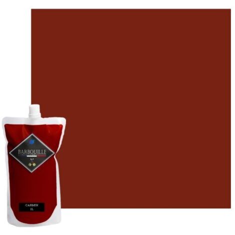 Peinture acrylique velours murs et plafonds 0,75L Rouge Carmin