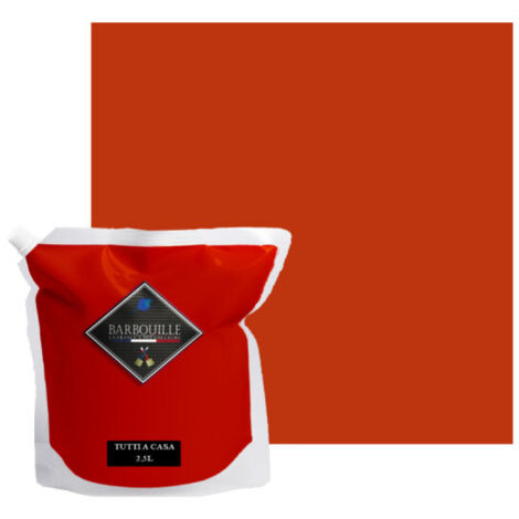 Peinture acrylique mat murs et plafonds 2,5L Rouge Vif Tutti a casa