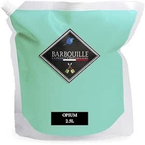 Laque satin bois, murs et plafonds 2,5L Vert Menthe Opium