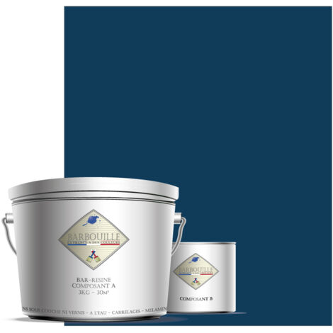Peinture résine époxy 2,5L MAT 25m² Bleu Nuit Abyssal (1/3)