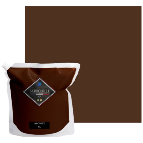 Peinture acrylique velours murs et plafonds 5L Marron Chocolat Abomey