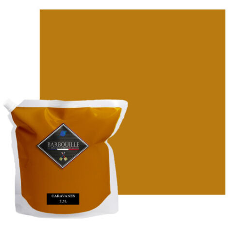 Peinture acrylique velours murs et plafonds 2,5L Jaune Moutarde Caravanes