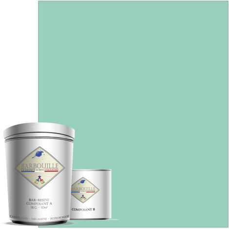 Peinture résine époxy 0,75L BRILLANT 10m² Vert Menthe Opium