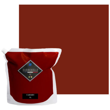 Peinture acrylique mat murs et plafonds 5L Rouge Carmin