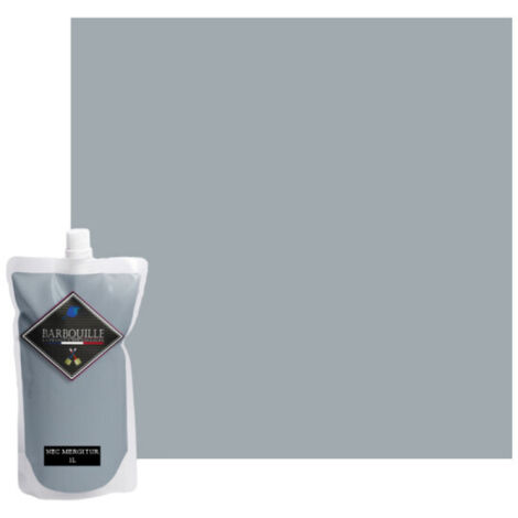 Peinture acrylique lessivable mat 1L – Gris nec mergitur – Pour murs et plafonds – Résistante à l'humidité et facile à nettoyer – Barbouille