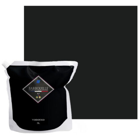 Peinture acrylique velours murs et plafonds 5L Noir Absolu Vodounô