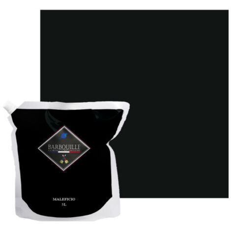 Peinture acrylique velours murs et plafonds 5L Noir Maléficio
