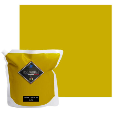 Peinture acrylique mat murs et plafonds 2,5L Vert Absinthe Toxic Mickey