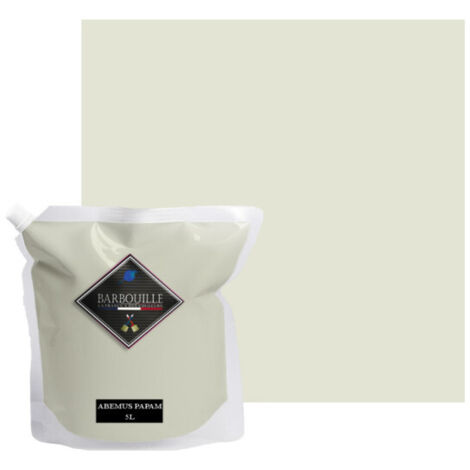 Peinture acrylique velours murs et plafonds 5L Blanc Fumé Abemus Papam