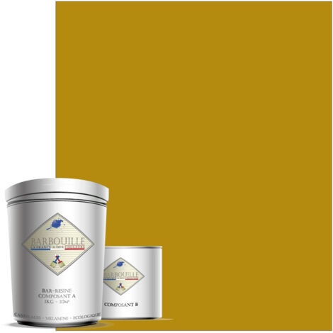 Peinture résine époxy 0,75L MAT 10m² Jaune Moutarde Caravanes