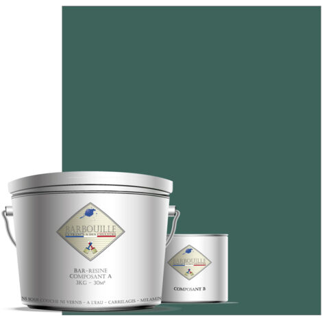 Peinture résine époxy 2,5L MAT 25m² Bleu Pétrole