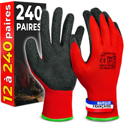 Gants Revêtement Latex  - Jardinage & Atelier - Taille 11 (XXL) - 240 Paires - MK-Glove