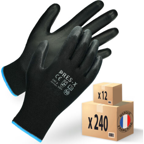 Gants en Polyuréthane - Manutention de Précision - Taille 8 (S) - 60 Paires - MK-Glove