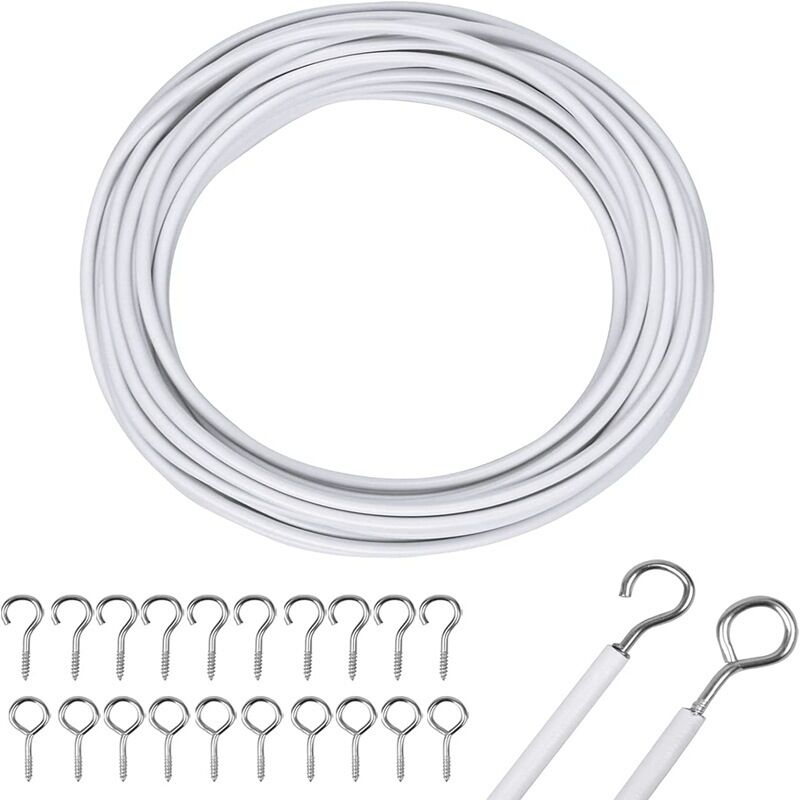 Lot De 6 Crochets Rideaux Blancs En Forme De U - Embrasses Solides Avec Fixations Murales, Multifonctions Pour Rideaux, Vêtements, Clés