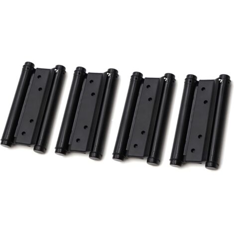 CCYKXA Lot de 2 paires de charnières de porte en acier inoxydable à double action pour saloon café Fermeture automatique 116mm (1/3)