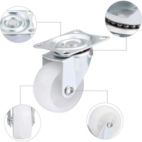 Roulettes Pivotantes Pour Meubles Lourds 4 PCS Roulettes Pour Meubles 40MM Roulette Charge Lourde Mini Roulettes Pivotantes 78685206