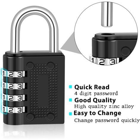 7 Pièces Cadenas Code Casier Cadenas à Combinaison Adenas à Combinaison Pour Cas