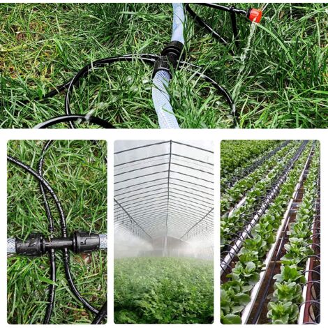 Lot 100 Raccords T 4/7 Mm – Connecteurs Goutte-à-Goutte Pour Irrigation Jardin & Serre