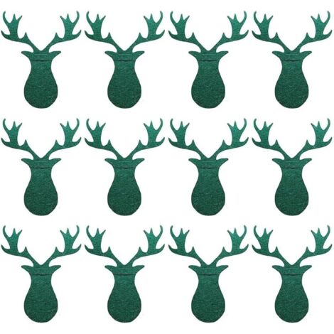 Porte-couverts Feutre De Noël, 12 Sacs à Couverts Sapin De