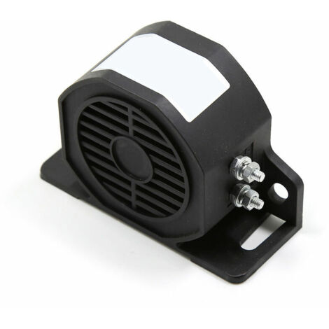 Yarona Klaxon de marche arrière étanche alarme de secours super fort pour voiture moteur 30 W 110 dB 12 V-80 V DC, modèle : noir (1/5)