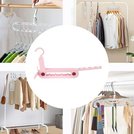 Lot De 12 Cintres Voyage Pliables – Antidérapants, Ultra-Compacts En Plastique Noir Pour Valise, Hôtel, Camping Et Maison