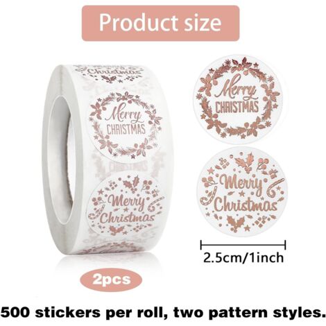 Sticker Noël 4 étiquettes pour cadeaux - Autocollants stickers adhésifs noël - décoration fêtes - 15x20cm | Leroy Merlin
