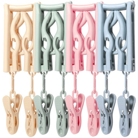 CCYKXA Cintre non portable avec pince pour ranger les costumes, pliable et compact pour les voyages (1/5)