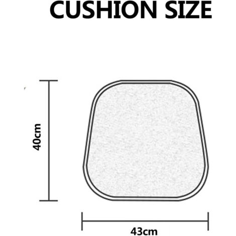 Galette De Chaise Lot De 1/2/4/6 Avec Attaches, Coussin Chaise Cuisine Lavable, Antidérapant, Galette De Chaise Dehoussable D'Interieur/exterieur Mousse à ​MéMoire ( Color : B1 , Size : 38X36cm/6pcs