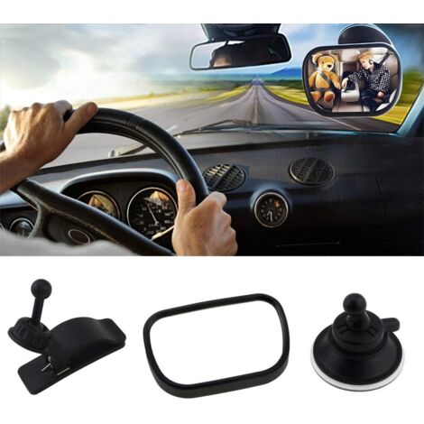 Rétroviseur Pour Siège Auto Bébé Rotatif 360° - Vue Sur L'enfant à L'arrière - Sécurité En Voiture