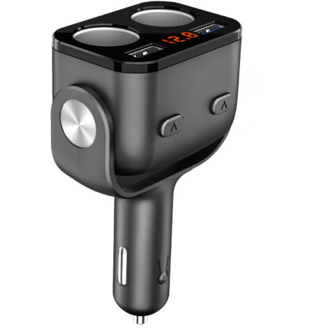 Chargeur Allume-cigare 12V/24V Avec Voltmètre LED - 2 Ports USB + 1 PD, Protection Multiple, Pour Voiture Et Camion