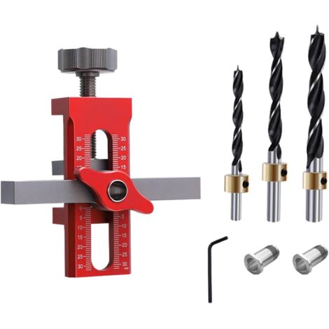 GUIDE DE PERCEUSE à bois gabarit précision égocentrique trou de goujon poinç EUR 75,92 - FR