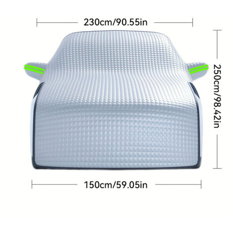 Housse De Protection Pare-brise Et Capot Anti-neige - Taille 230x250 Cm, Argenté, Pour Voitures Et Camions, Toutes Saisons