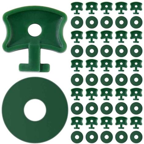 CCYKXA Lot de 100 pinces pivotantes pour serre, accessoires de serre, clips de fixation en plastique et rondelles, pinces d'angle d'extension pour la sécurité de la serre (1/5)