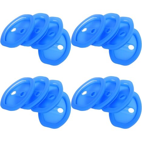 CCYKXA  Lot de 16 Protections en Silicone pour Loquets de Portière de Voiture Cache-Serrure Bleu Étanche Résistant aux Températures Extrêmes Accessoires Automobiles Antichocs pour (1/5)