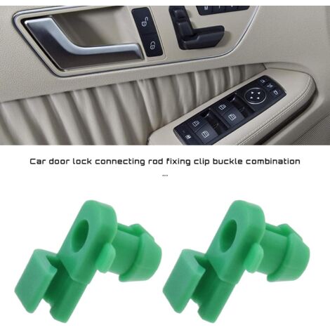 Clips De Verrouillage Porte Intérieure BMW/MINI - Lot De 2, Référence 51217404345, Plastique Jaune, Compatible Nombreuses Séries BMW Et MINI F55/F56