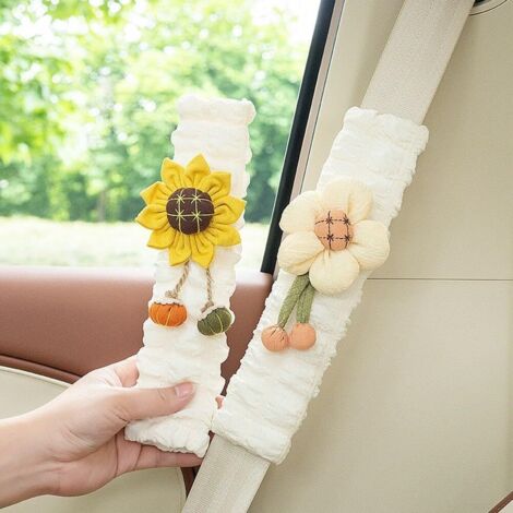 Protège Ceinture De Sécurité Voiture Personnalisable - Coussin Confort Fibre Carbone Enfant Adulte