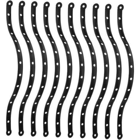 CCYKXA Lot de 10 Bandes Suspendre Robustes pour Cintres et Pinces à Pantalons Connecteurs en Plastique Noir Multifonctionnels Gain de Place pour Organisation de Garde-Robe