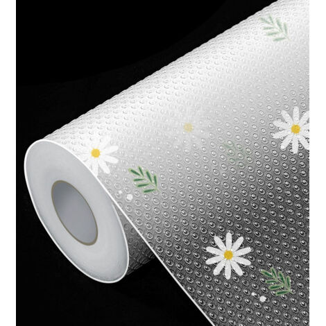 CCYKXA Revêtement de tiroir de cuisine revêtement d'étagère pour armoires de cuisine tapis d'armoire tapis d'armoire imperméable et antidérapant 30 x 300 cm en EVA pour étagères de réfrigérateur (1/5)
