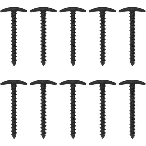 CCYKXA 10 Pièces Piquets De Tente En Forme De T Piquets De Tente En Plastique Piquets De Sol Pour Camping En Plein Air Jardin Bache De Pelouse Black 94288259 CCYKXA 10 Pièces Piquets De Tente En Forme De T Piquets De Tente En Plastique Piquets De Sol Pour Camping En Plein Air Jardin Bache De Pelouse Black 94288259
