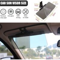 Extension De Pare-soleil Polarisé Pour Voiture - Lentille Anti-éblouissement Et UV - Réglable 180° - Universel Pour Voiture Et SUV