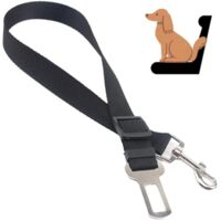 CCYKXA 1 Pcs Ceinture Chien Voiture,Ceinture Securite Chien Voiture,Ceinture Securite pour Chien Voiture,Accessoires Voiture Chiens,Laisse Voiture pour Chien Réglable,Harnais Chien Voiture Sécurité,No