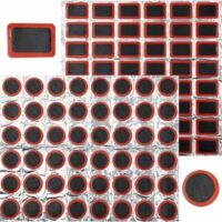 Kit De Réparation Pneu Vélo - 96 Rustines (48 Carrées + 48 Rondes), Colle Incluse, Pour Chambre à Air, Caoutchouc Haute Qualité