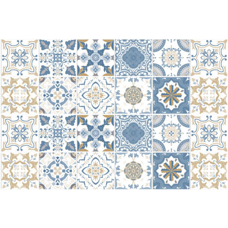 CCYKXA (B) 20x20 Industrial Style Adhesive Tile Backsplash for Kitchen Brick, 24 Pcs Wall Stickers Bathroom Kitchen Adhesive Wall Tiles with Tile Patterns PVC Adhesive Wall Tile (1/4)