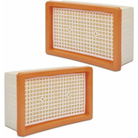 CCYKXA 2 Pack Flat Pleated Filters Compatible with Kärcher Mv4 / Mv5 / Mv6 / Wd4 / Wd5 / Wd6 Multi-Purpose Vacuum Cleaners. (1/5)