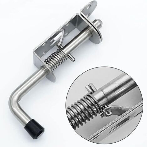 Spring Loaded Click Latch CCYKXA 2Pcs Stainless Steel Spring Loaded Latch for Sliding Door Easy ...