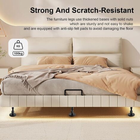 CCYKXA Adjustable Furniture Legs 27-64mm, 4 Pieces Adjustable Furniture ...