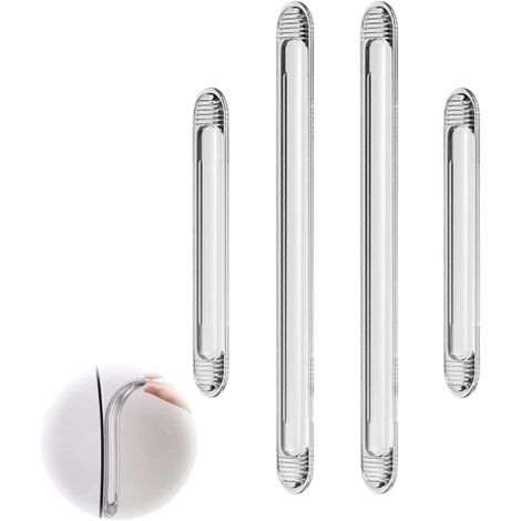 CCYKXA 4Pcs Car Door Edge Guards Transparent Rubber Car Door Edge