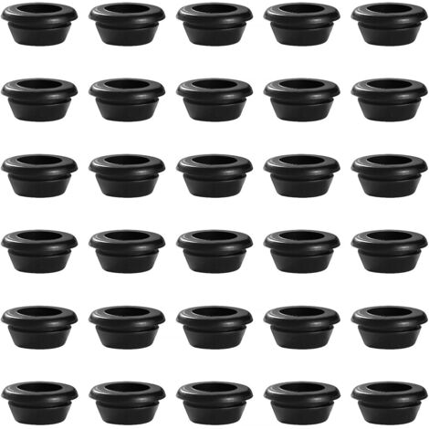 CCYKXA 30 Pieces Diameter 12 14 mm Rubber Grommet, Rubber Grommet Electrical Conductor Seal Ring, Rubber Grommet Caps, for Cable, Plug and Cable (1/5)