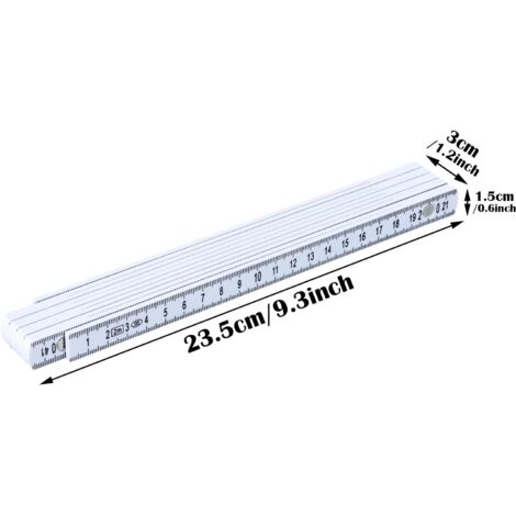 CCYKXA Folding Ruler, 2m Double Ruler, Large and Easy to Read Numbers ...